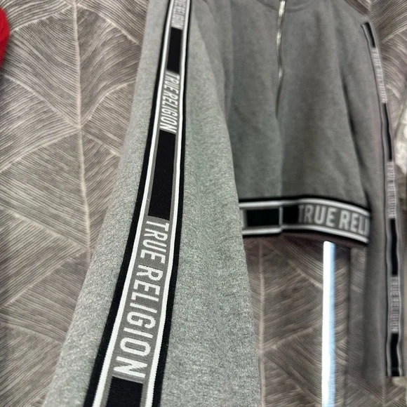 True Religion Women's Gray Cropped Jacket <<<262>>> - Picture 6 of 7